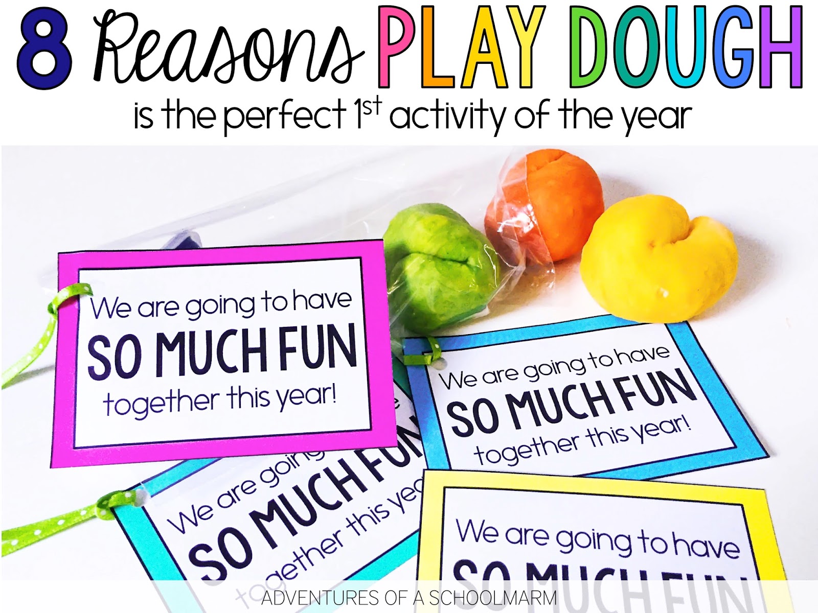Play dough is the perfect activity for the first day back to school. It sets the tone and communicates that our classroom values hands-on learning, collaboration, creativity, and divergent thinking!